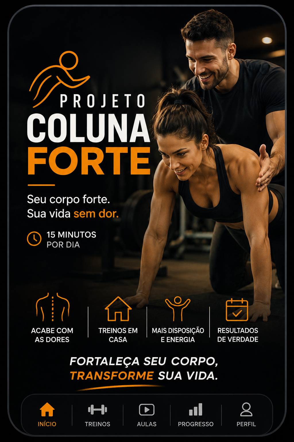Capa do app Projeto Coluna Forte